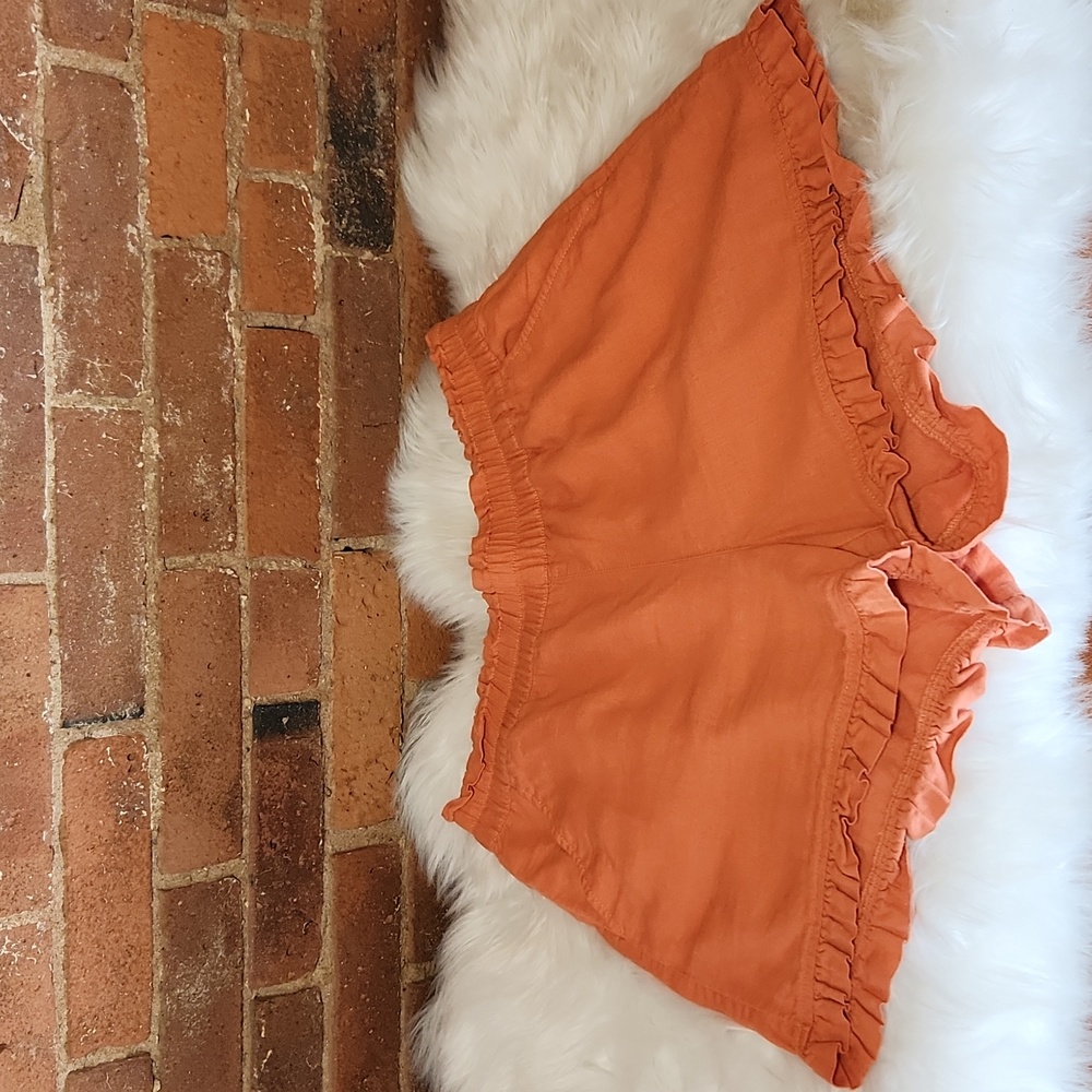 Loft High Wasted Linen Short